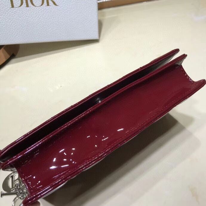 LADY DIOR CALFSKIN WALLET C9025A Burgundy