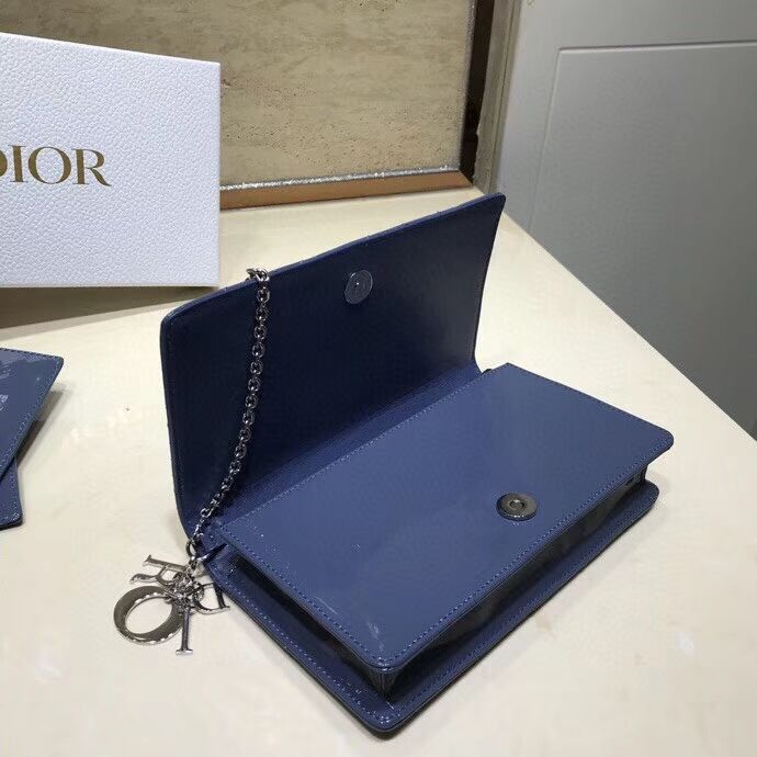 LADY DIOR CALFSKIN WALLET C9025A blue