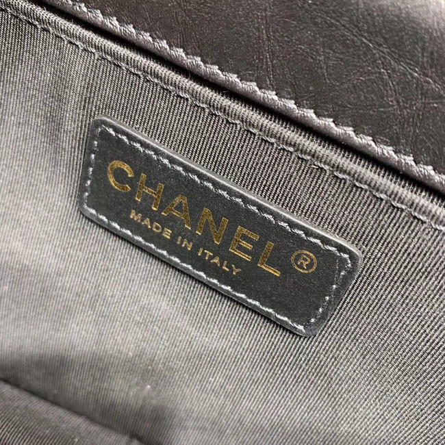 Chanel Original Soft Leather Bag & Gold-Tone Metal AS1430 black