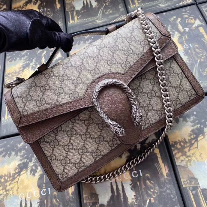 Gucci Dionysus GG top handle bag 621512 Brown