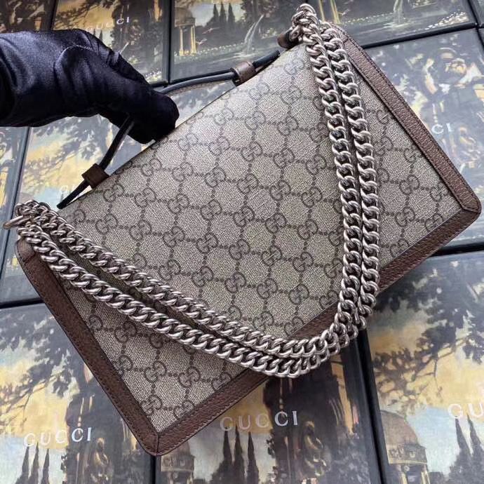 Gucci Dionysus GG top handle bag 621512 Brown