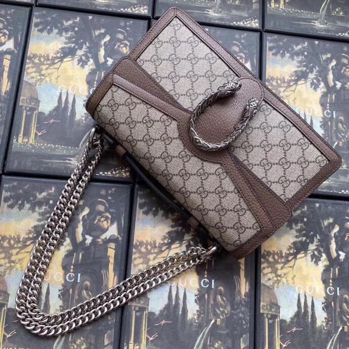 Gucci Dionysus GG top handle bag 621512 Brown