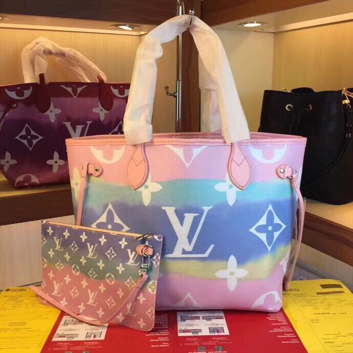 Louis Vuitton Monogram Canvas Original NEVERFULL M45128 pink