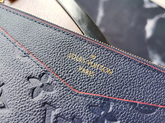 Louis Vuitton Original Monogram Empreinte Wallet M68712 Navy Blue