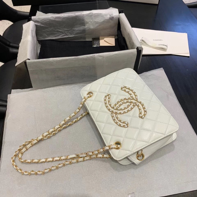 CHANEL 2020 New Style Original Leather AS1516 White