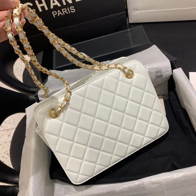 CHANEL 2020 New Style Original Leather AS1516 White