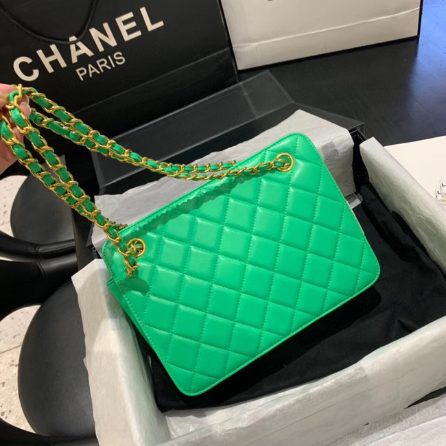 CHANEL 2020 New Style Original Leather AS1516 green