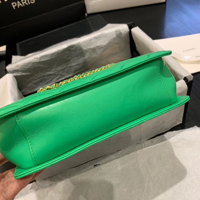 CHANEL 2020 New Style Original Leather AS1516 green