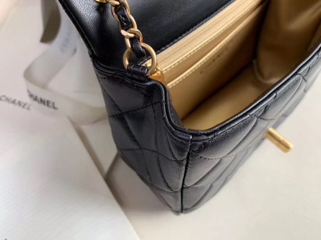 Chanel MINI Flap Bag Original Sheepskin Leather AS1786 black