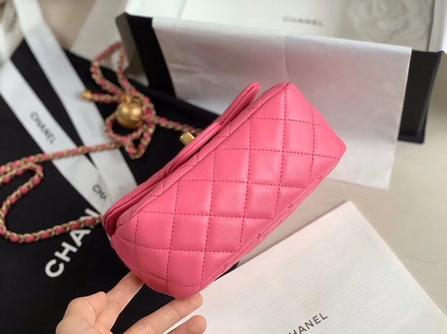 Chanel MINI Flap Bag Original Sheepskin Leather AS1786 rose