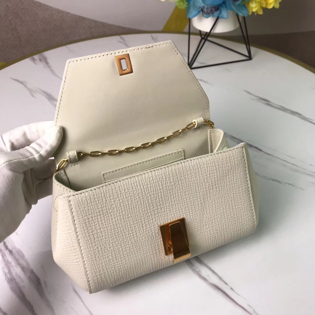 Bottega Veneta Original Leather Mini Chain Bag BV6700 white