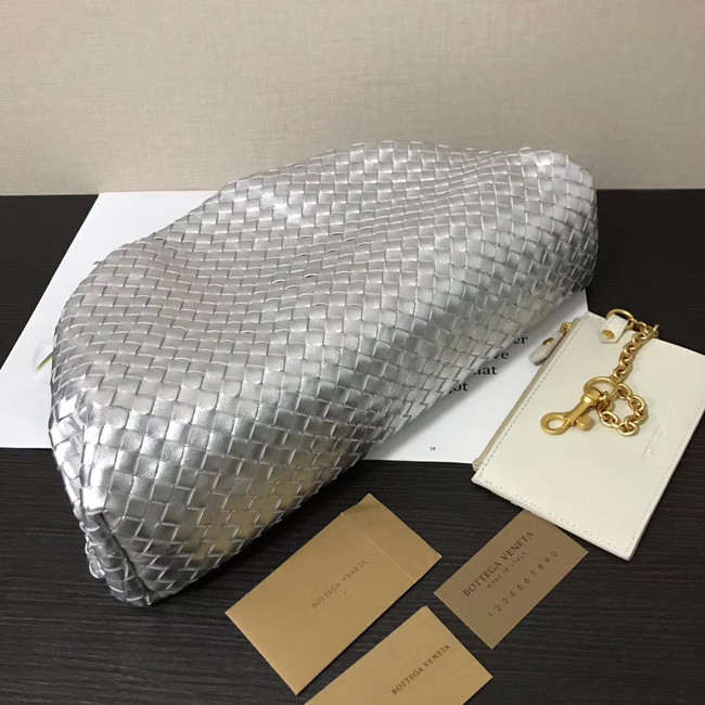 Bottega Veneta Weave Clutch bag 585853 silver