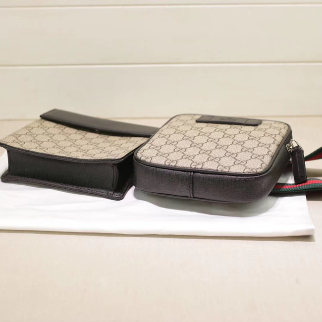 Gucci GG Supreme belt bag 450956 Beige&black