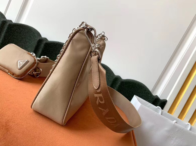 Prada Nylon Shoulder Bag 91277 apricot