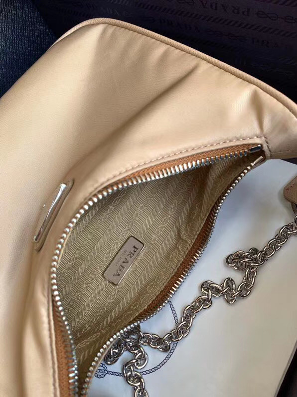 Prada Nylon Shoulder Bag 91277 apricot