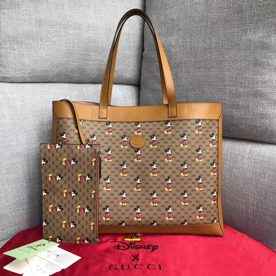 Gucci Disney x Gucci medium tote 547947 light brown