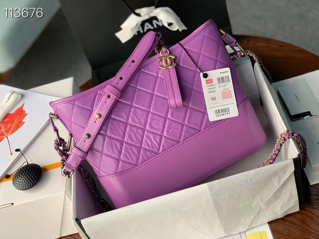 Chanel gabrielle hobo bag A93824 Lavender