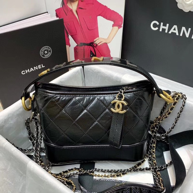 Chanel gabrielle small hobo bag AS0865 black