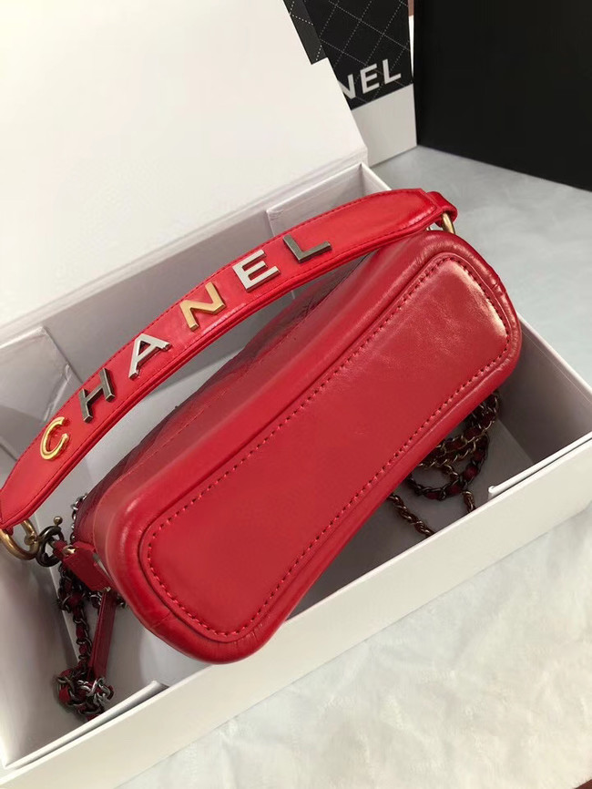 Chanel gabrielle small hobo bag AS0865 red