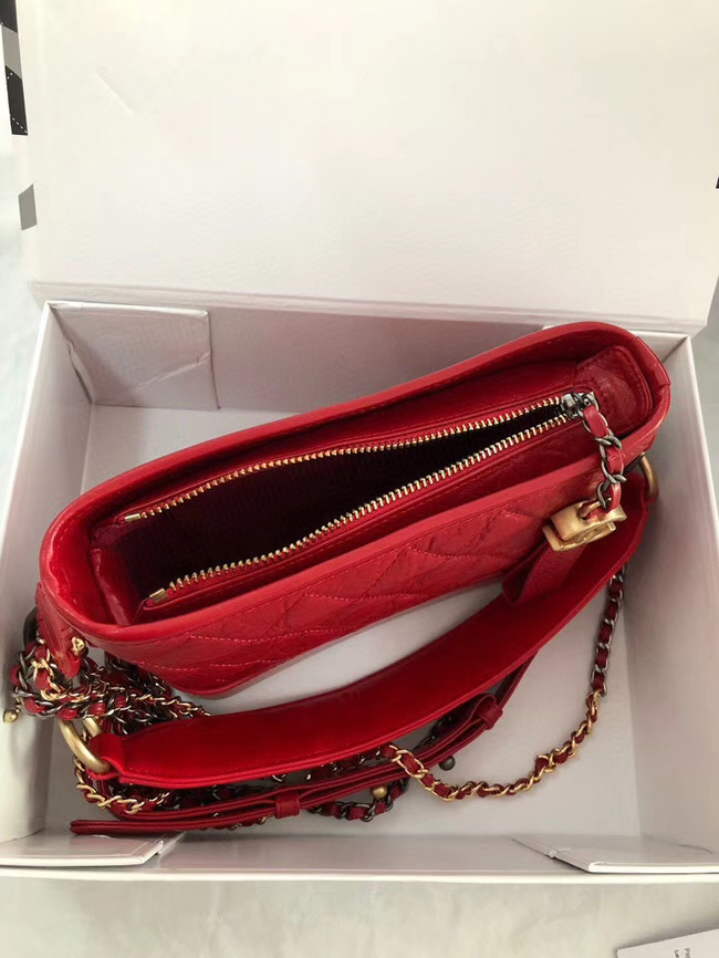 Chanel gabrielle small hobo bag AS0865 red