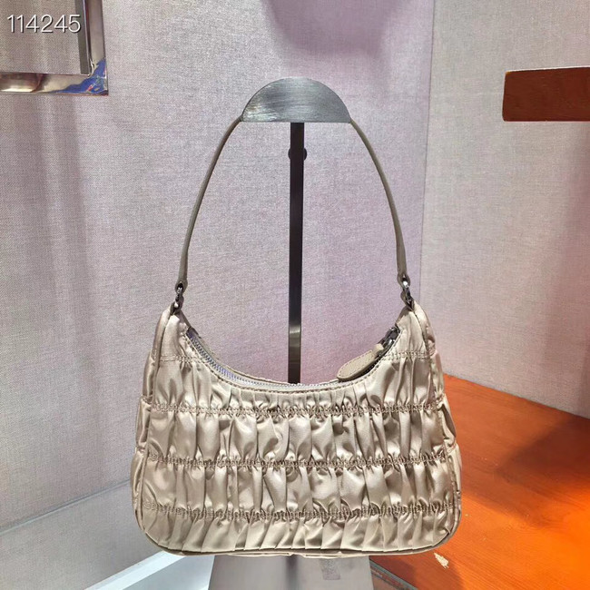 Prada Nylon and Saffiano leather mini bag 1NE204 apricot