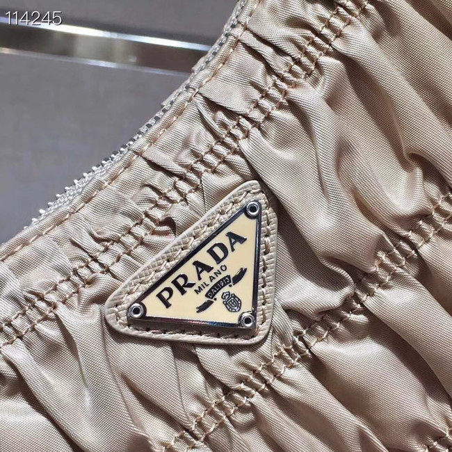 Prada Nylon and Saffiano leather mini bag 1NE204 apricot