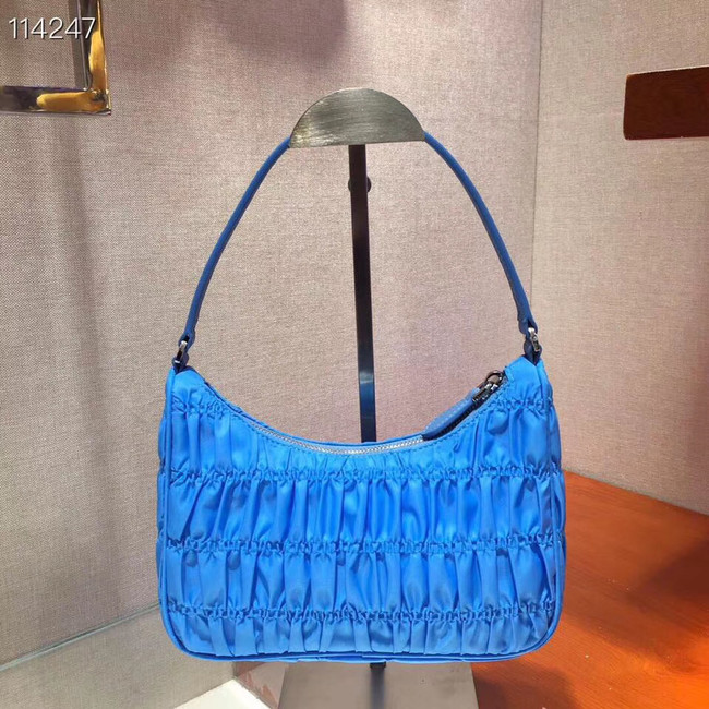 Prada Nylon and Saffiano leather mini bag 1NE204 blue