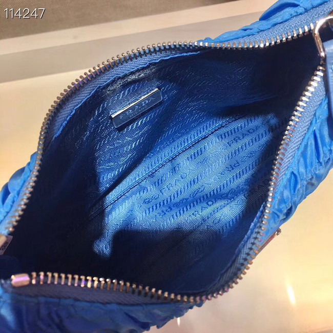 Prada Nylon and Saffiano leather mini bag 1NE204 blue