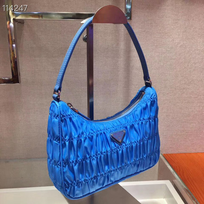 Prada Nylon and Saffiano leather mini bag 1NE204 blue