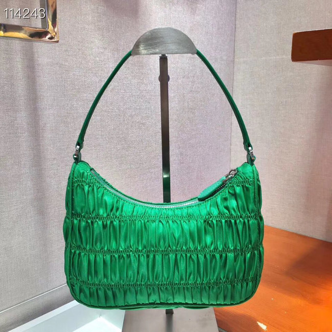 Prada Nylon and Saffiano leather mini bag 1NE204 green