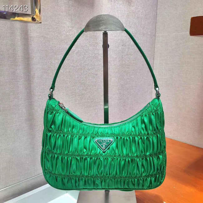 Prada Nylon and Saffiano leather mini bag 1NE204 green