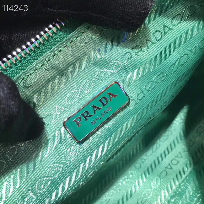 Prada Nylon and Saffiano leather mini bag 1NE204 green