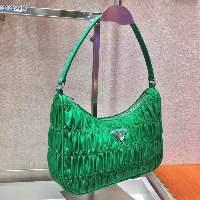 Prada Nylon and Saffiano leather mini bag 1NE204 green