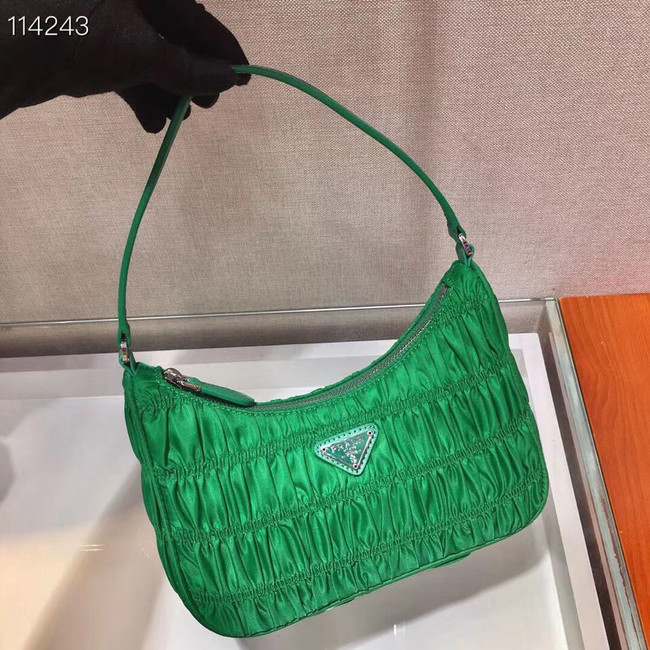 Prada Nylon and Saffiano leather mini bag 1NE204 green