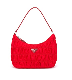 Prada Nylon and Saffiano leather mini bag 1NE204 red