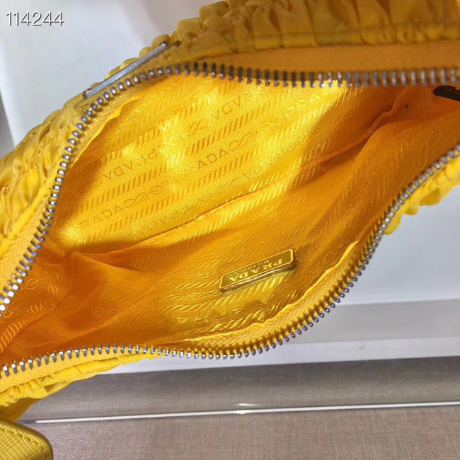 Prada Nylon and Saffiano leather mini bag 1NE204 yellow