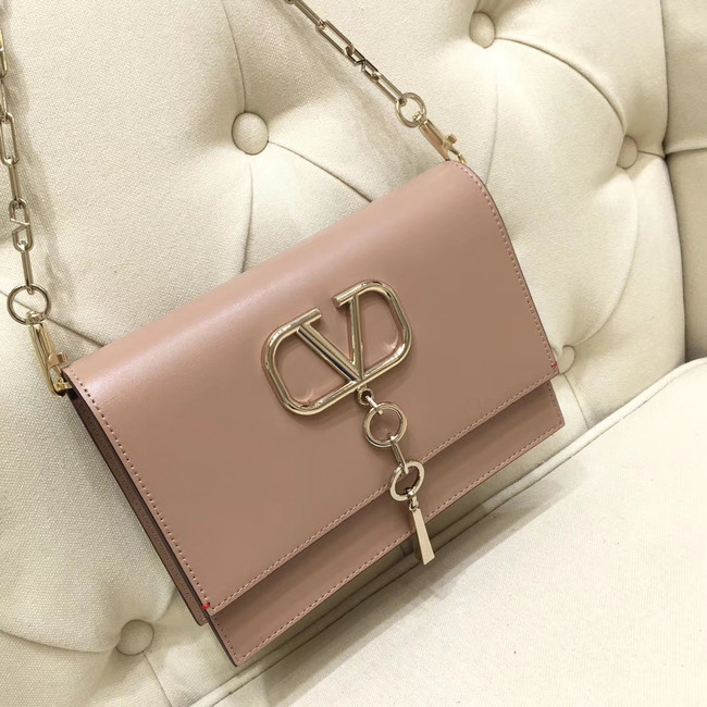 VALENTINO VLOCK Origianl leather shoulder bag 0910 light pink