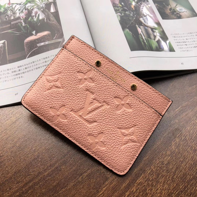 Louis vuitton original CARD HOLDER M69171 pink