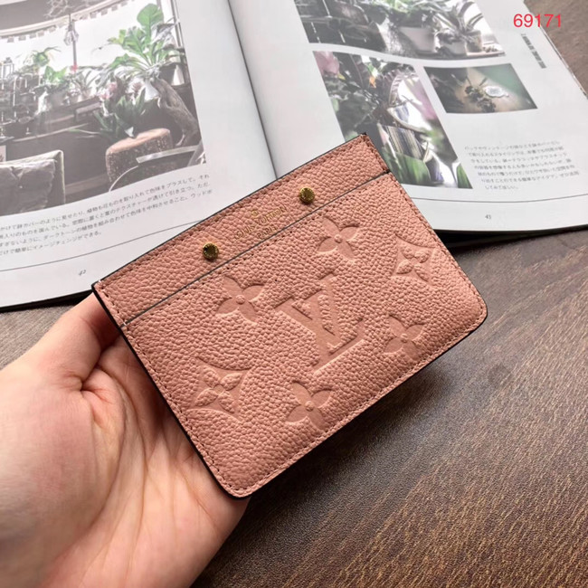 Louis vuitton original CARD HOLDER M69171 pink