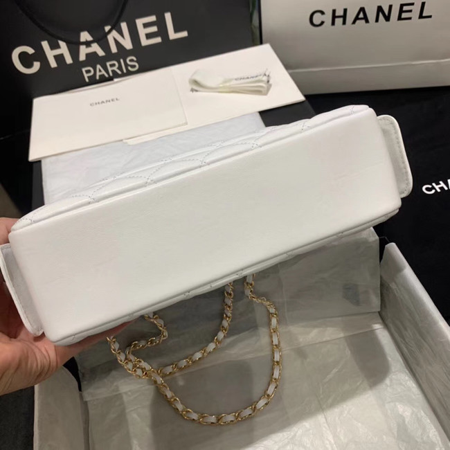 CHANEL 2020 New Style Original Leather AS1168 white