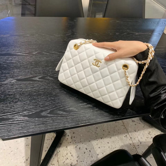 CHANEL 2020 New Style Original Leather AS1168 white