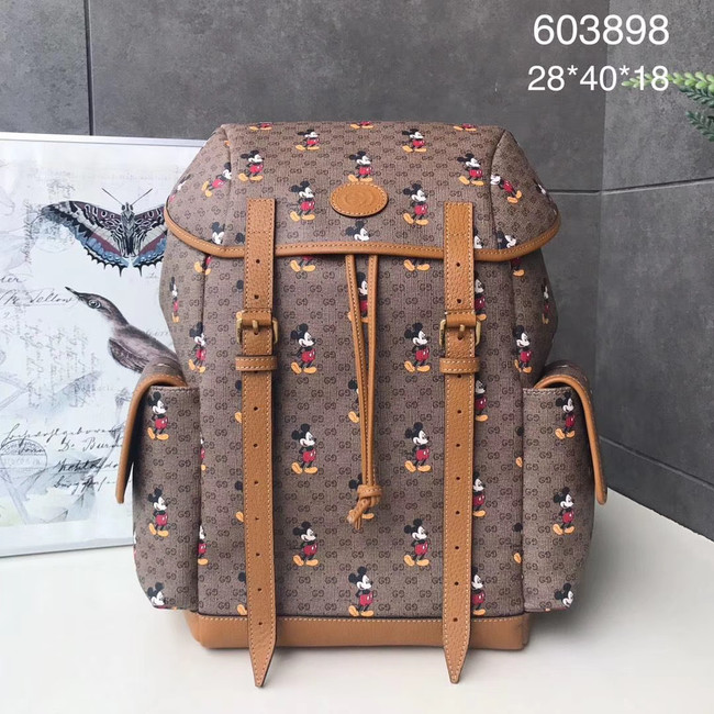 Gucci Disney x Mickey Mouse backpack 603898 brown