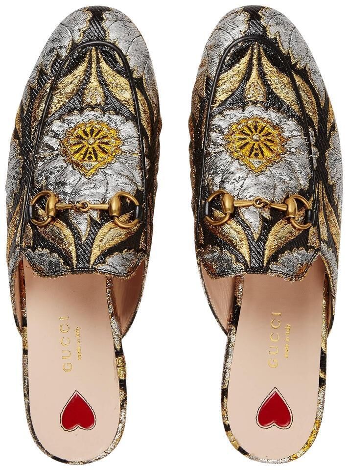 Gucci Online Exclusive womens Princetown canvas slipper GG152889