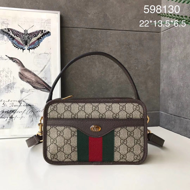 Gucci Ophidia GG Mini Shoulder Bag 598130 brown