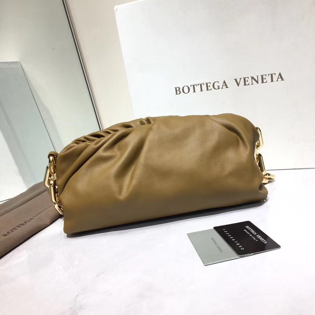 Bottega Veneta Nappa lambskin soft Shoulder Bag 620230 Khaki