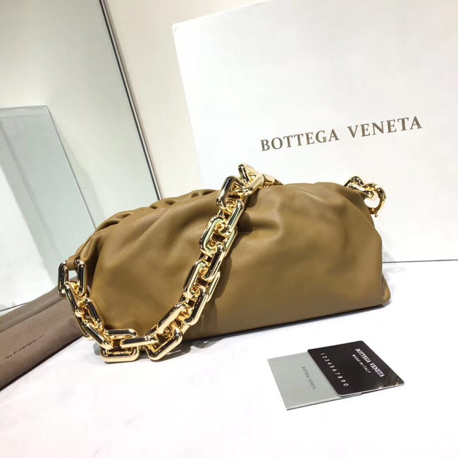 Bottega Veneta Nappa lambskin soft Shoulder Bag 620230 Khaki