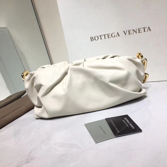 Bottega Veneta Nappa lambskin soft Shoulder Bag 620230 White