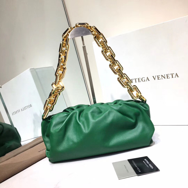 Bottega Veneta Nappa lambskin soft Shoulder Bag 620230 green