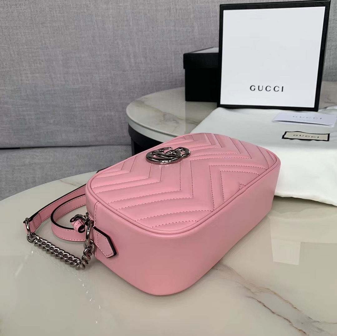 Gucci GG Marmont Matelasse Shoulder Bag 447632 light pink
