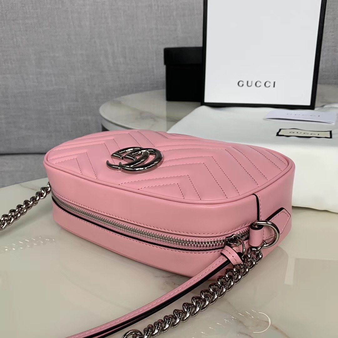 Gucci GG Marmont Matelasse Shoulder Bag 447632 light pink